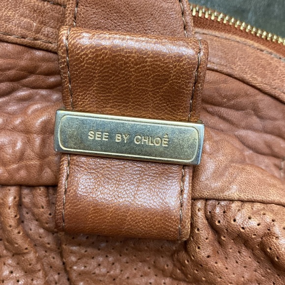 See By Chloe Authentic Soft Perforated Leather Handbag/Hobo/Shoulder Bag - Picture 5 of 16